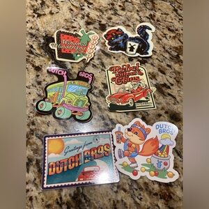 Lot of 78 Rare Stickers Dutch Bros, Disney, Pokémon, NASA, National Park